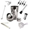 Kit Barman Profissional Coqueteleira 500ml 11 Peças Inox Caipirinha Drinks - Imagem 6